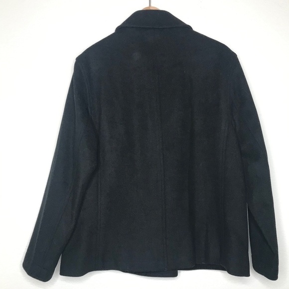 J. Crew black pea coat sz Medium - Picture 4 of 10